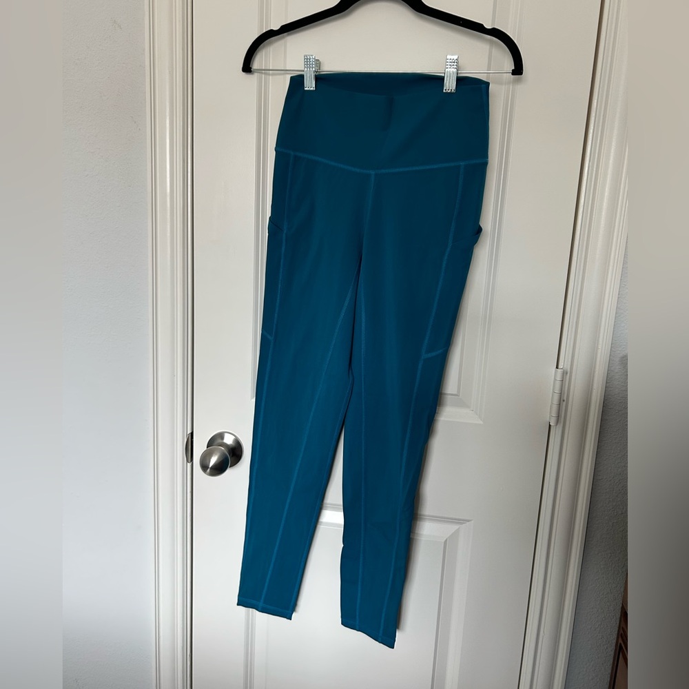 Kady Luxe Teal Women's Leggings